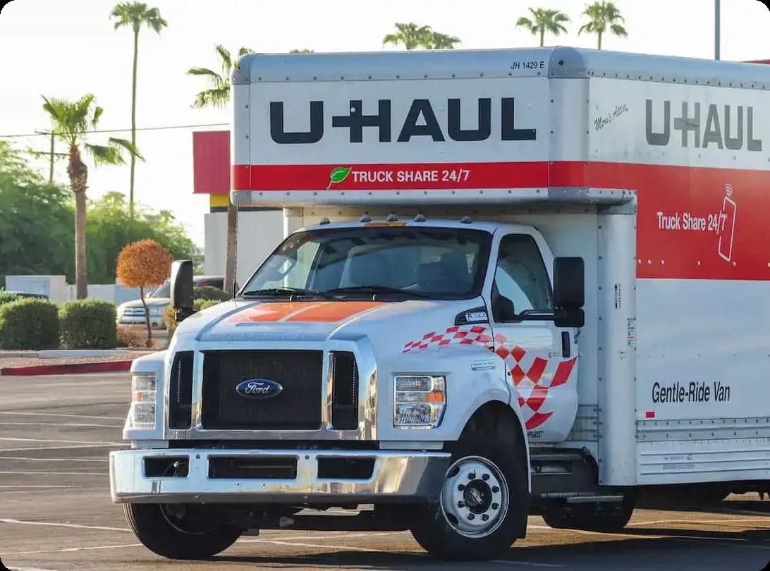 U-Haul truck parked