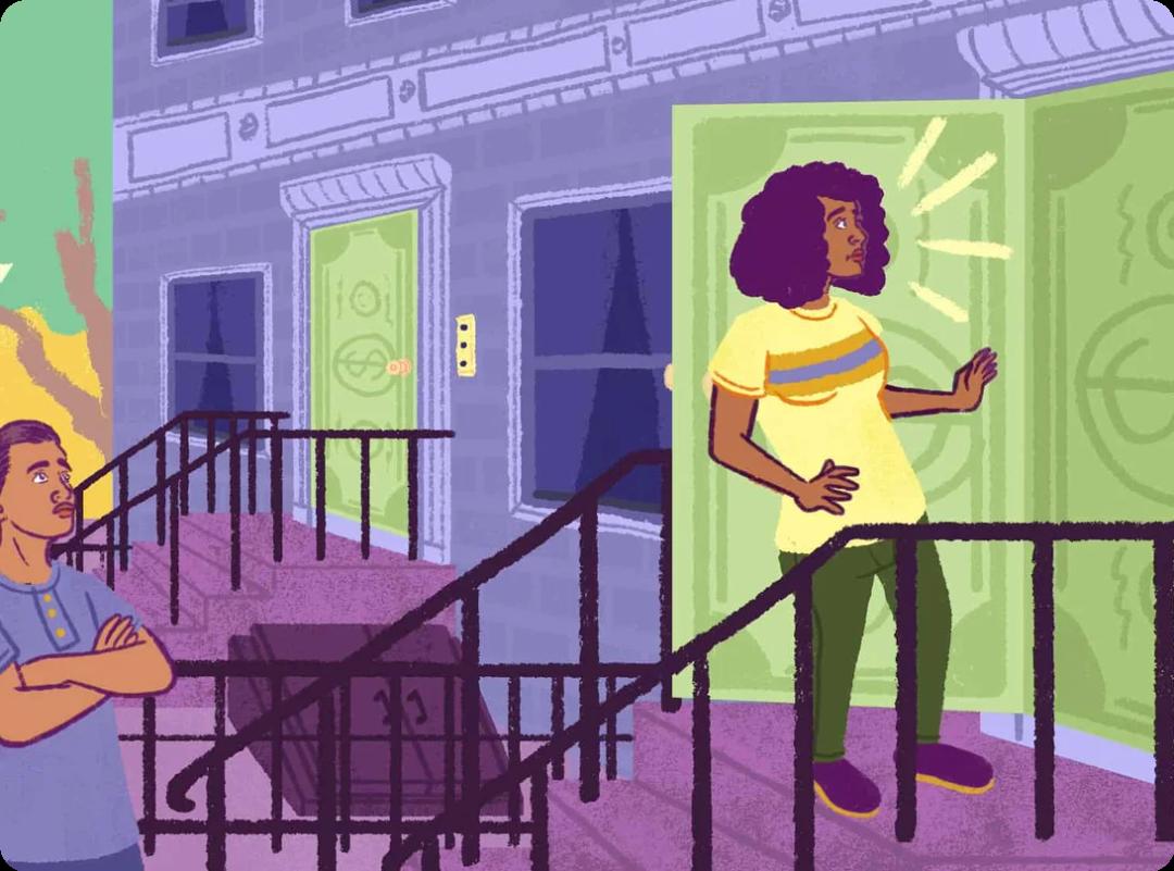 Pregnant parents barred from entering a home because of money