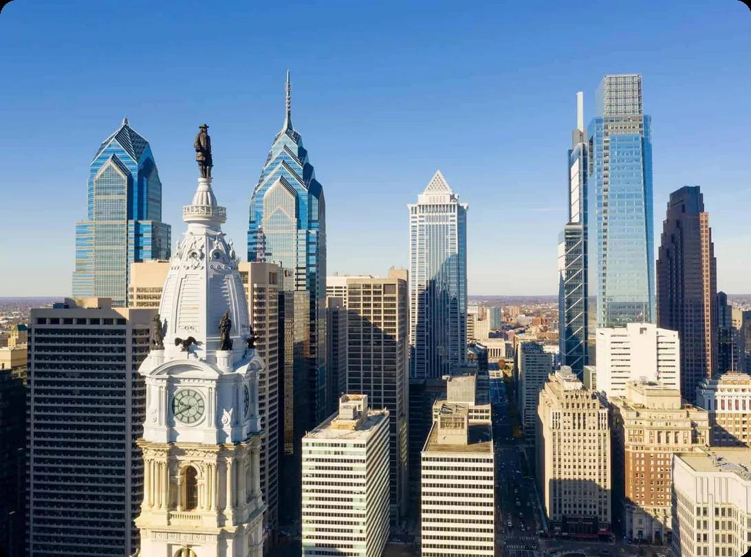 A view of the downtown Philadelphia skyline