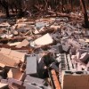 Debris and refuse at a dumpsite