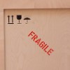 Moving box labeled fragile