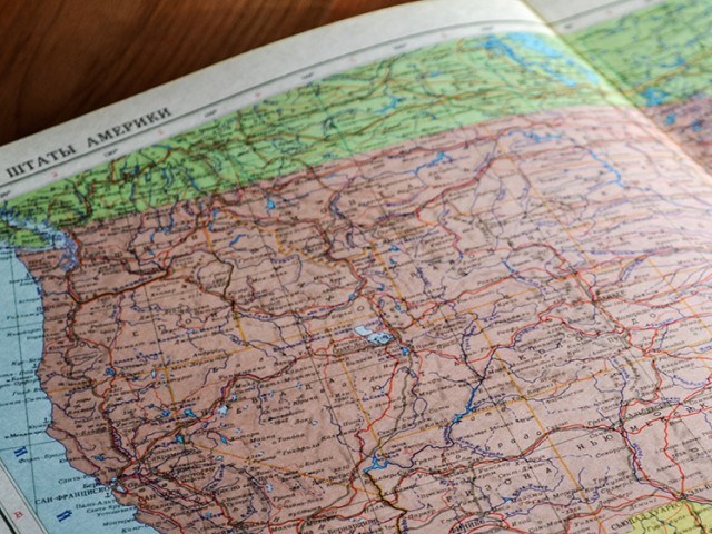 Map of the United States of Amerca