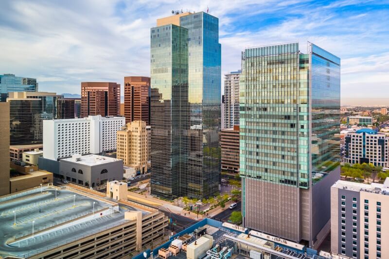 City view of Phoenix, AZ