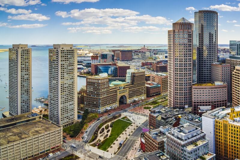 City view of Boston, MA
