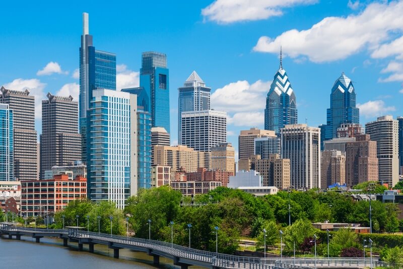 City view of Philadelphia, PA