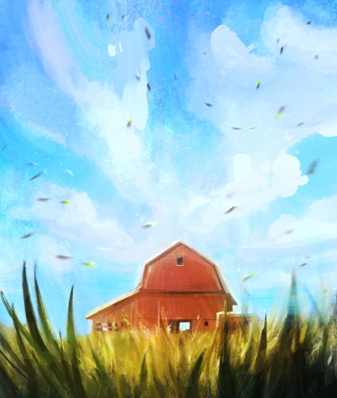 Illustration of Oklahoma Barn